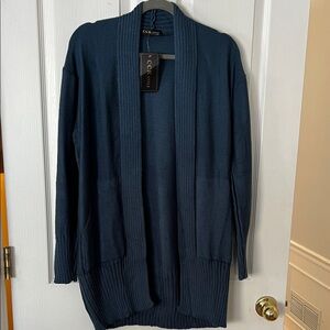 CCK Navy Open Front Cardigan